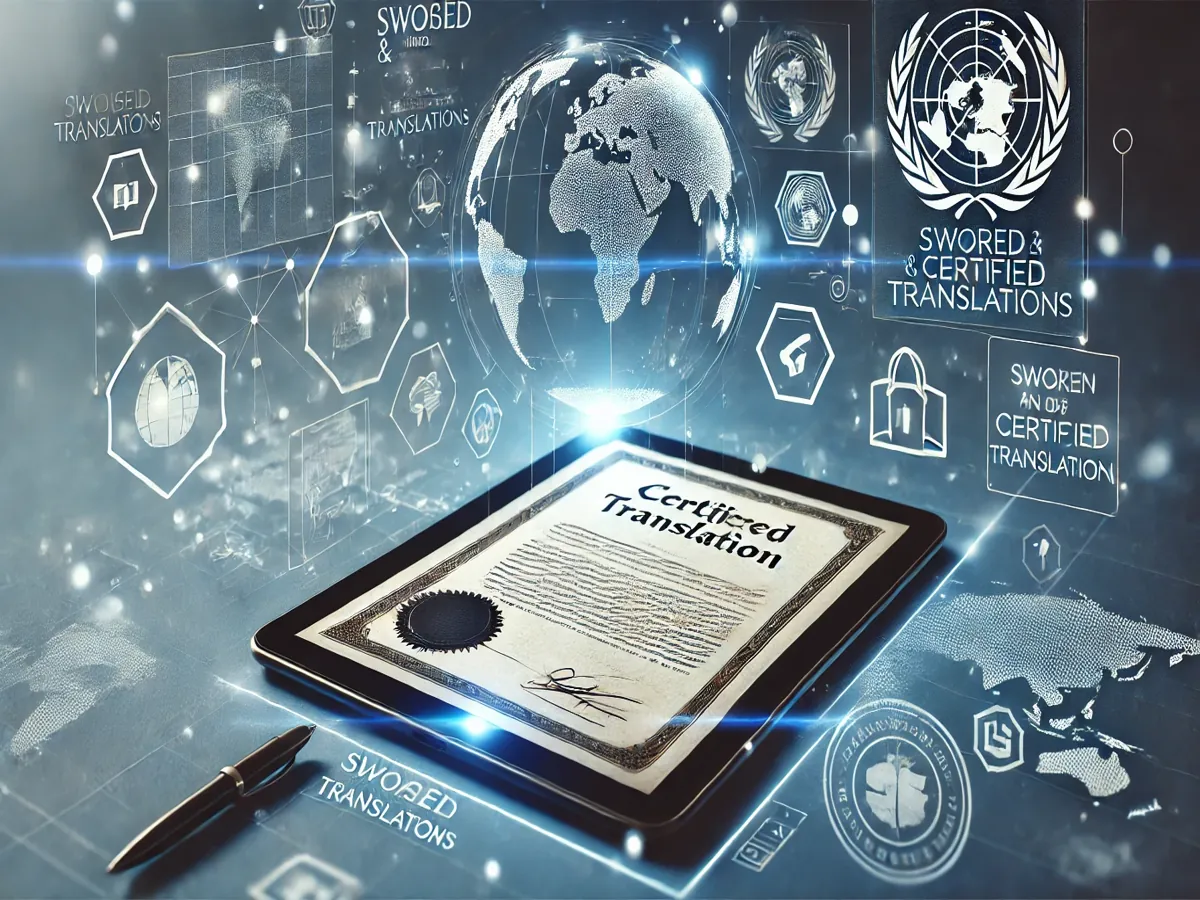 Servizio di traduzioni giurate e certificate