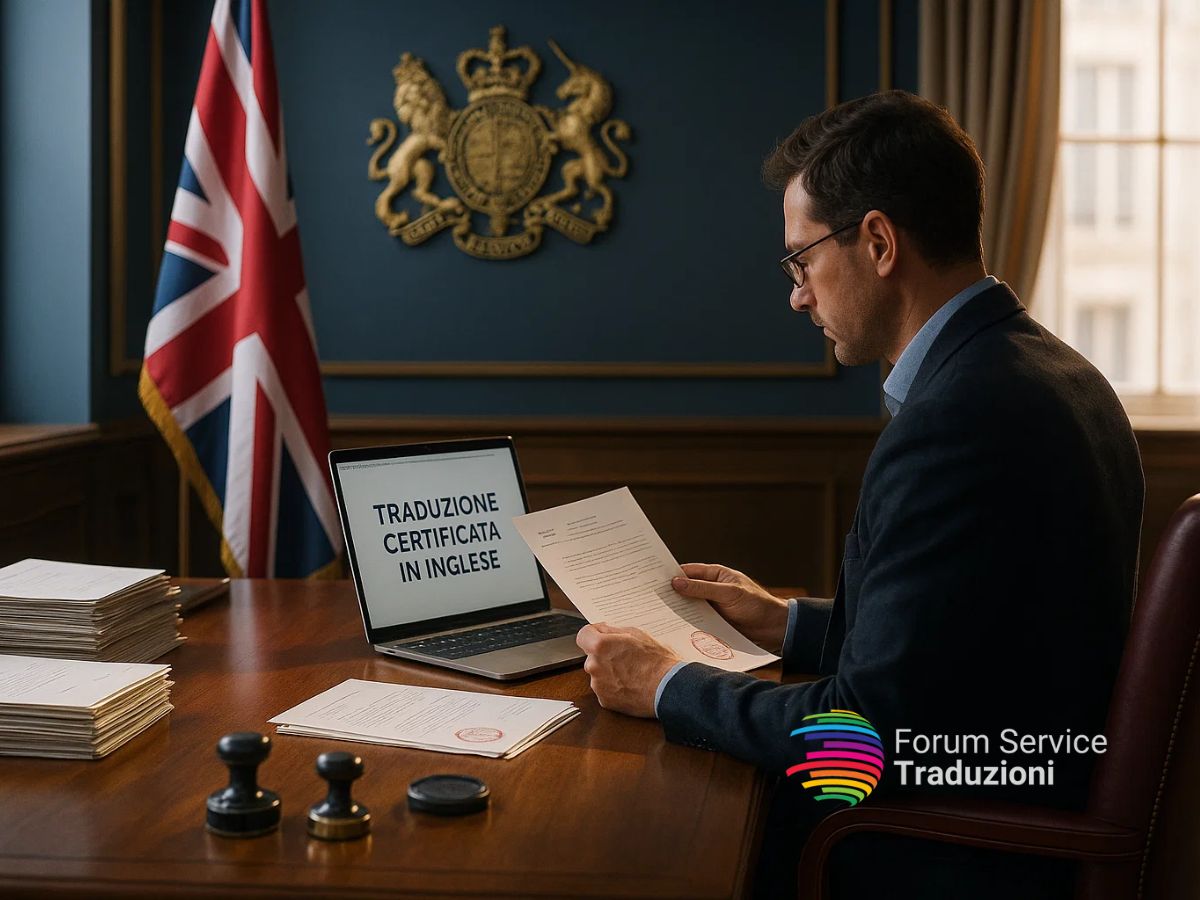 Traduzione certificata in inglese