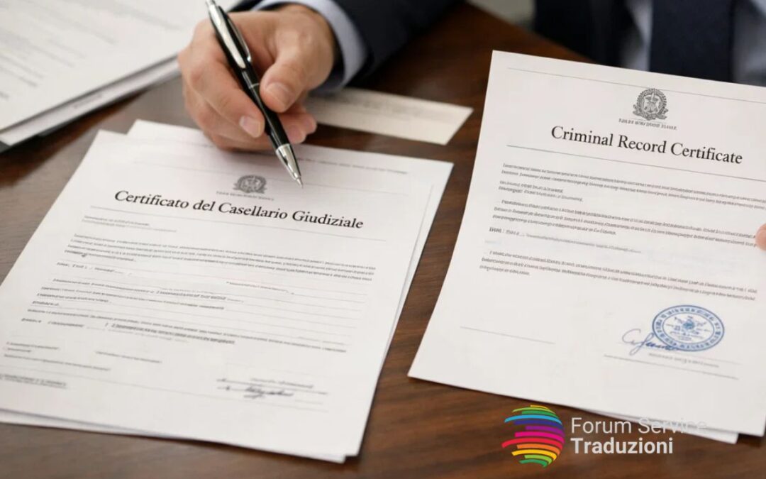 Casellario giudiziale: traduzione certificata