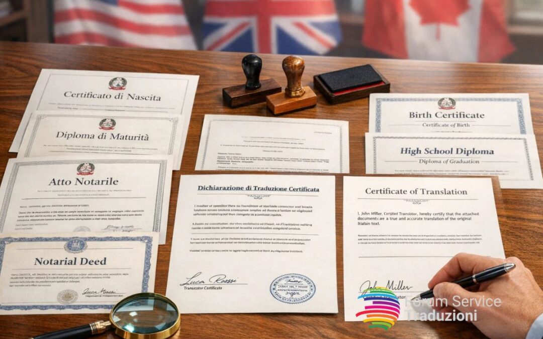 Traduzione certificata per uso estero: cosa sapere