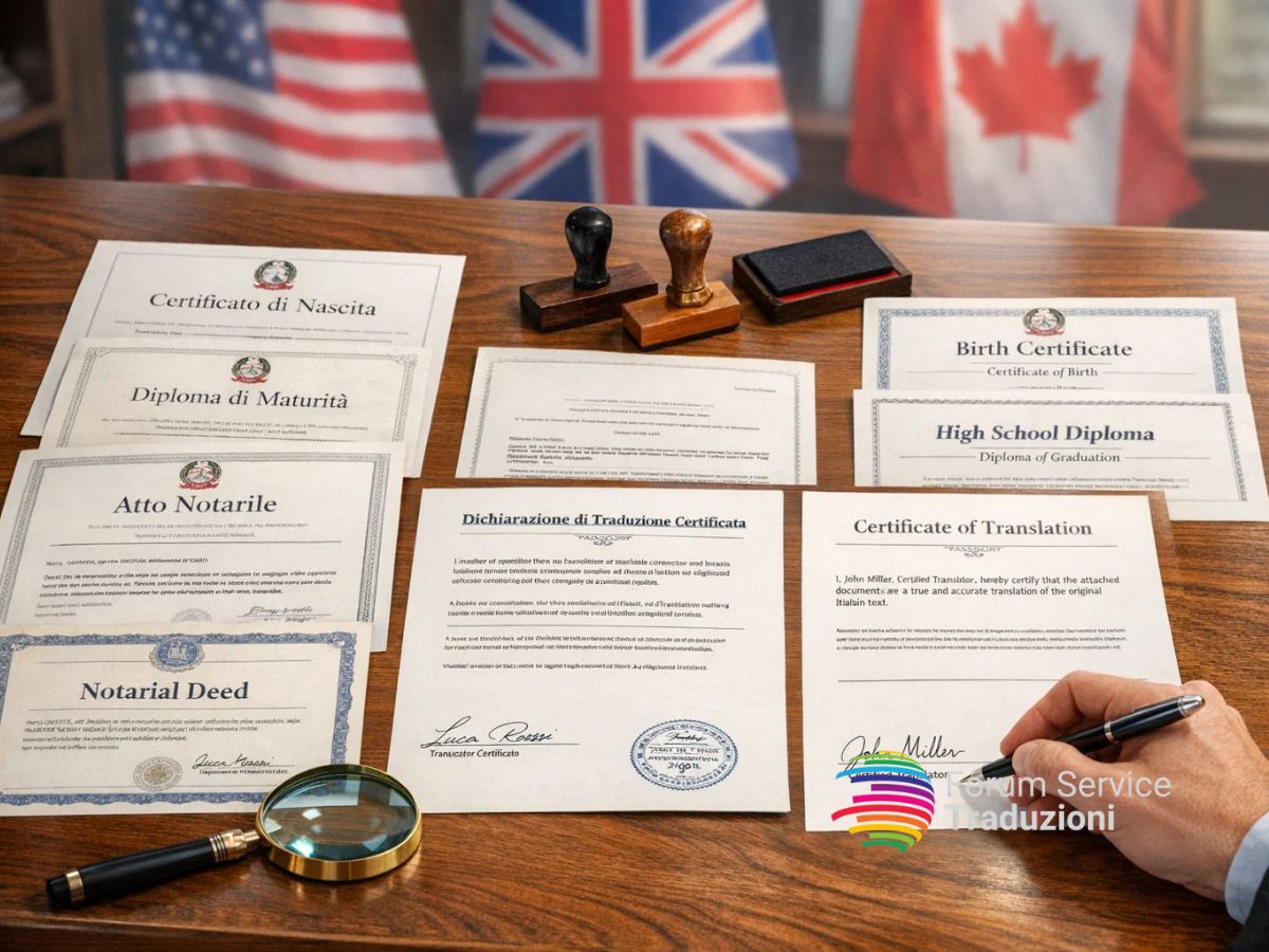 Traduzione certificata uso estero