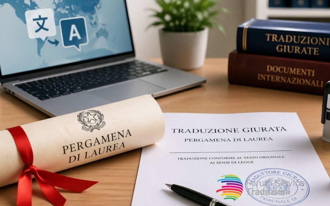 Pergamena di laurea: traduzione giurata