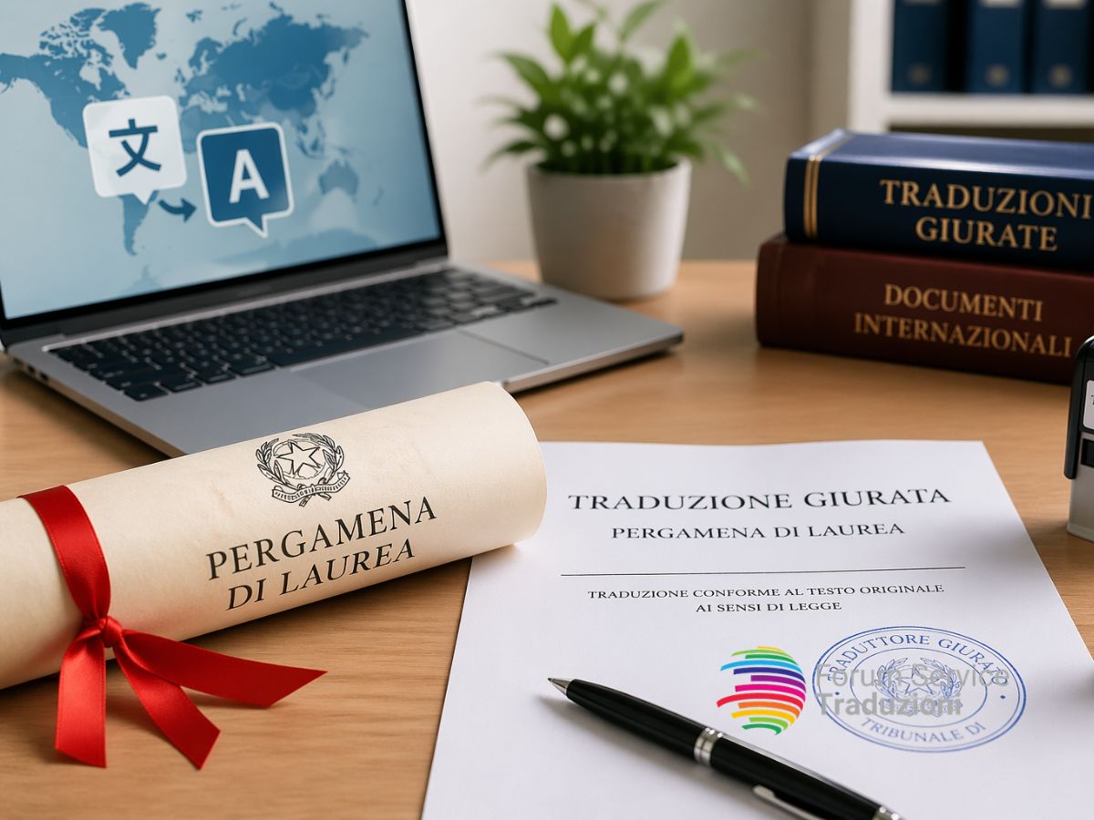 Traduzione giurata pergamena di laurea