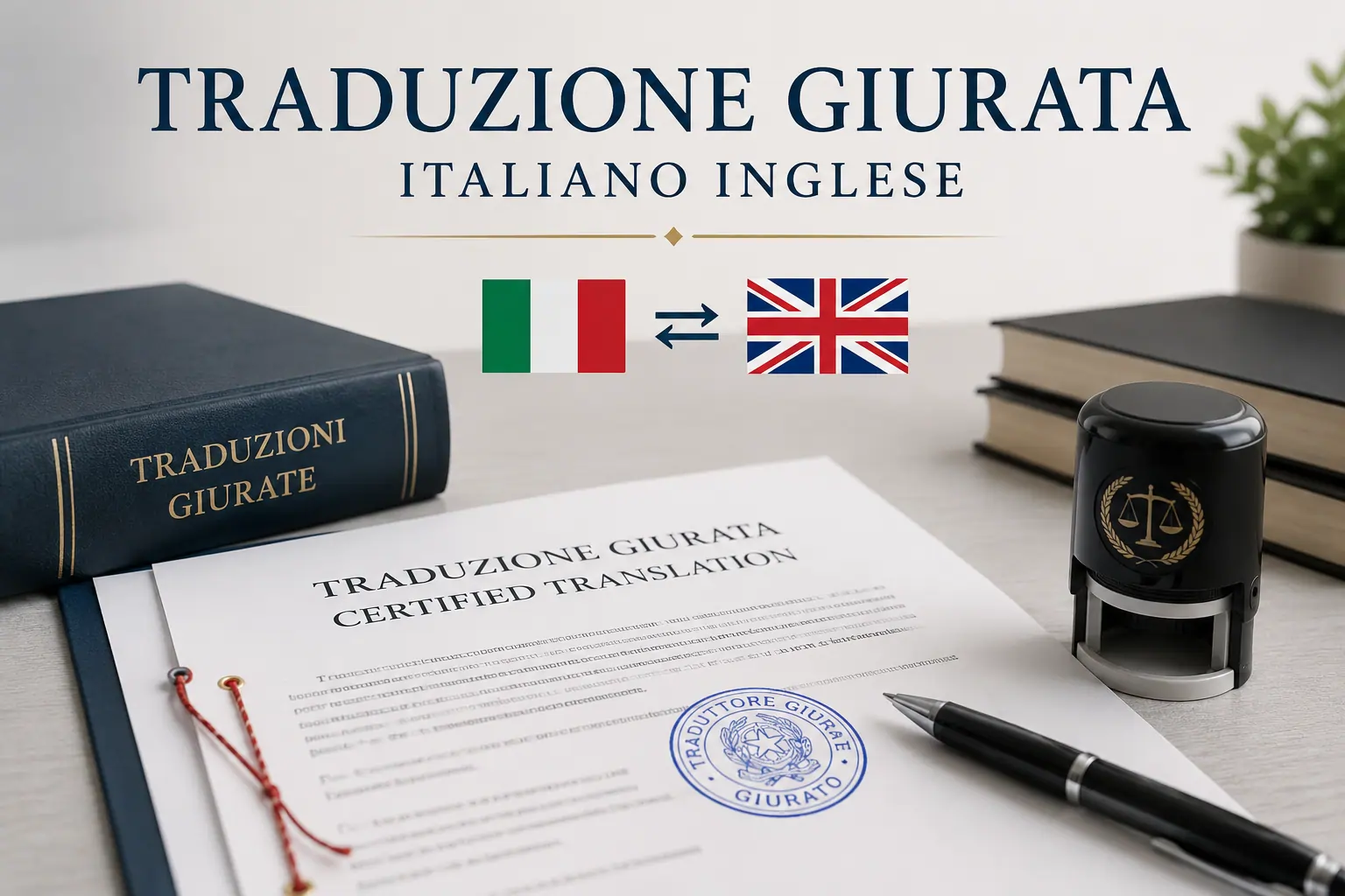 Traduzione giurata italiano inglese