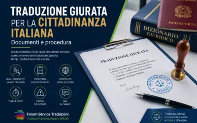 Traduzione giurata per la cittadinanza italiana: documenti e procedura