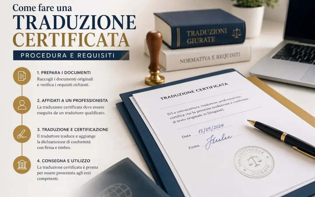 Come fare una traduzione certificata: procedura e requisiti